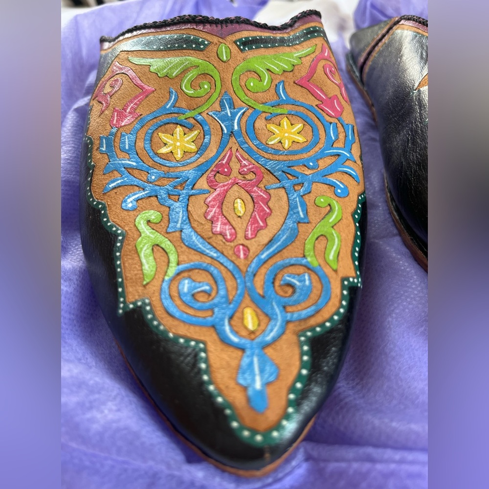 Genuine Moroccan Slippers Never Worn - Picture 5 of 9